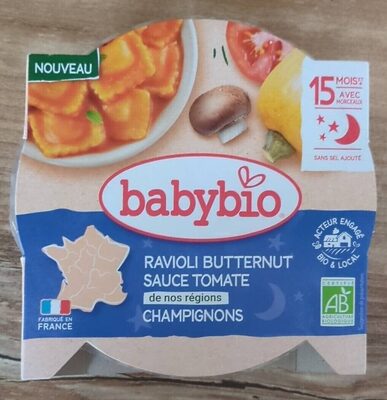 Ravioli Butternut sauce tomate champignons