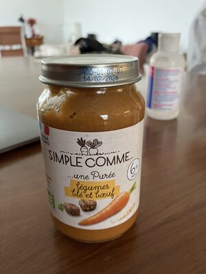 purée blé boeuf carotte front packaging