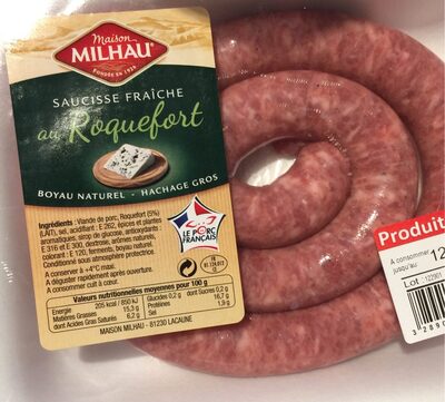 Saucisse fraiche au roquefort