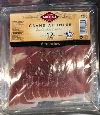 Jambon sec supérieur 6 tranches