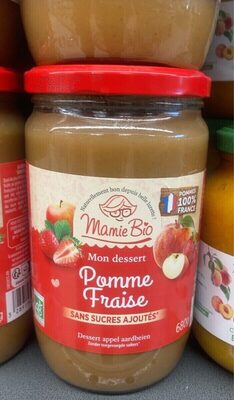 Mon dessert Pomme Fraise front packaging