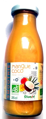 Smoothie mangue coco bio front packaging