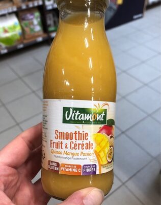 Smoothie fruit et cereale quinoa mangue passion