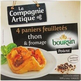 Paniers feuilletés thon et fromage boursin