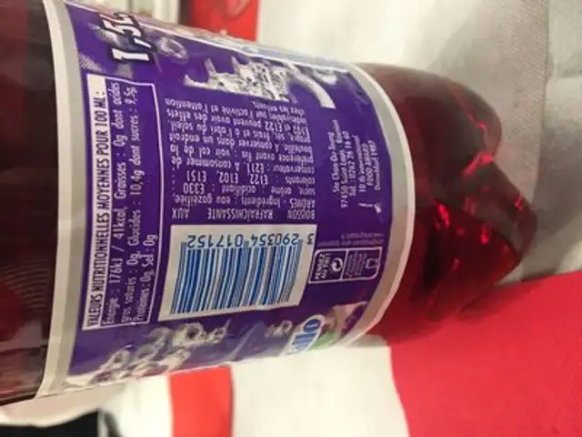 Frutallo ingredients label