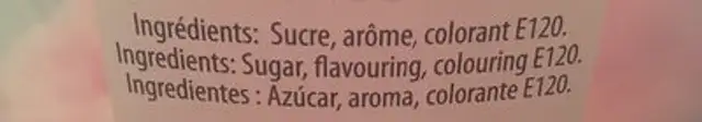 Barbe à papa 200g ingredients label