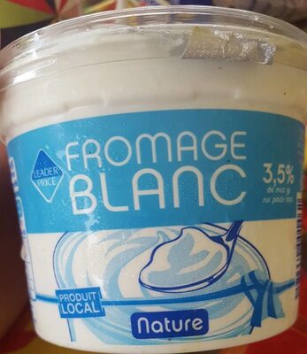 Fromage blanc 3,5% front packaging