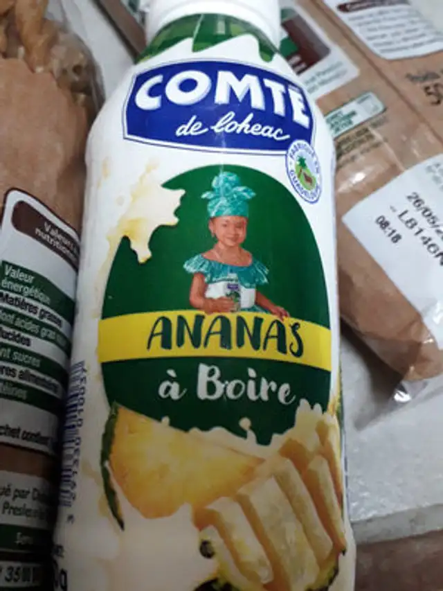 Ananas a boire nutrition facts table
