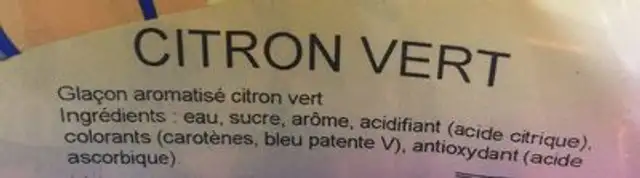 Floup ingredients label