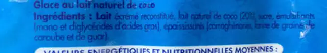 Berlingots Super Coco x 4 ingredients label