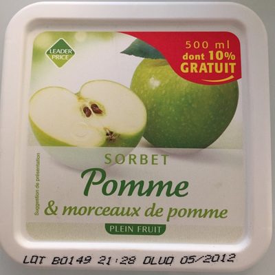 Sorbet Plein Fruit Pomme