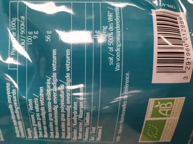 Huile Speciale Cuisson Et Friture Poche nutrition facts table