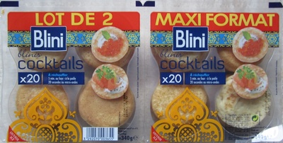 Blinis cocktails - Lot de 2 Maxi Format (x 20)
