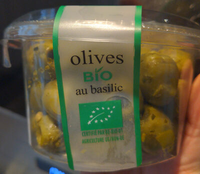 Olives bio au basilic