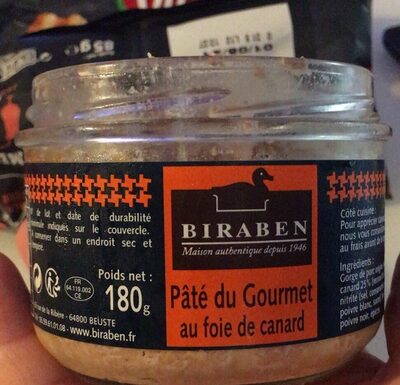 Pâté du gourmet au foie de canard front packaging