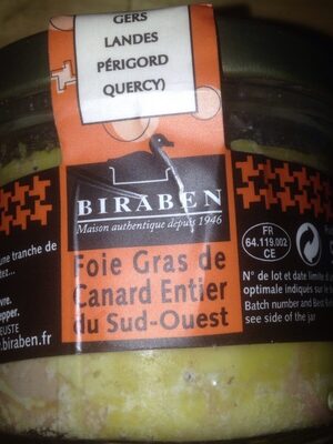 Foie gras de canard entier du sud ouest