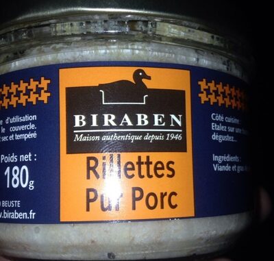 Rillettes pur porc front packaging
