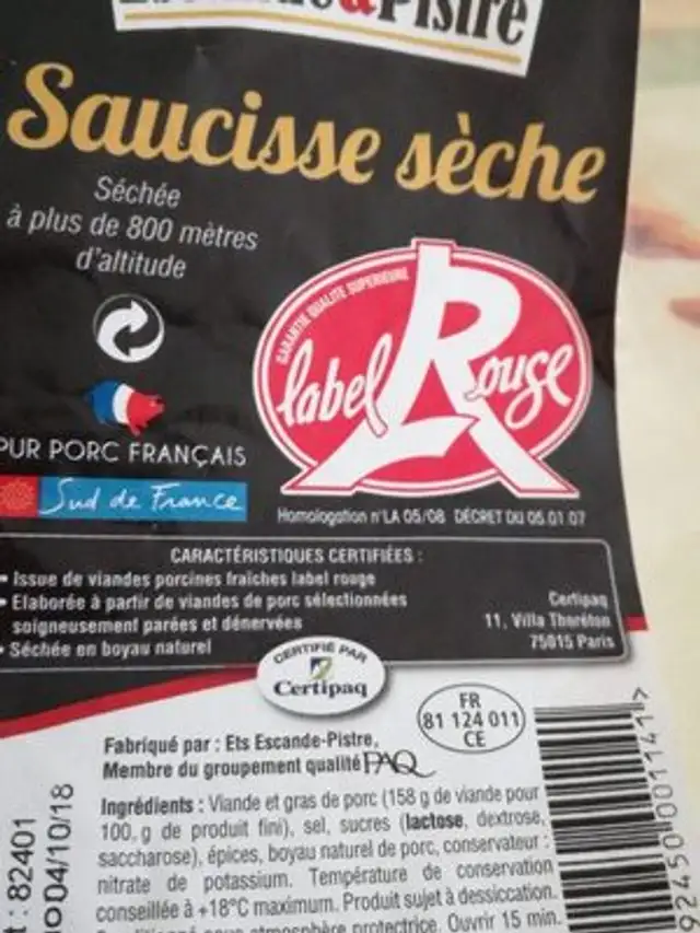 Saucisse sèche