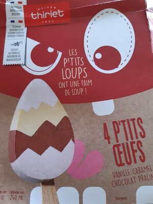 4 P'TITS ŒUFS front packaging