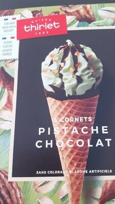 Cornet pistache chocolat