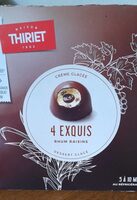 4 exquis dessert glacé.