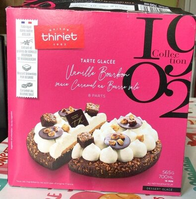 Tarte glacée Vanille Bourbon sauce Caramel au Beurre salé