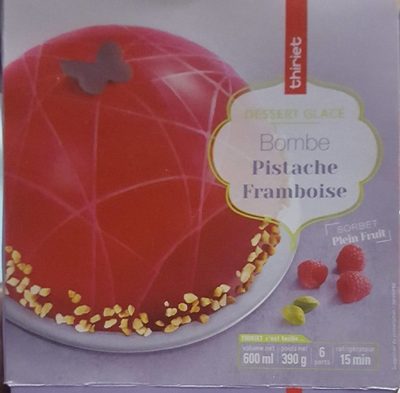 Bombe pistache framboise front packaging