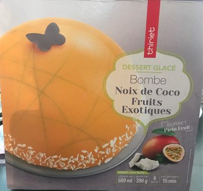 Bombe Noix de Coco Fruits Exotiques front packaging