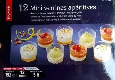 12 Mini verrines apéritives