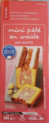 Mini pâté en croûte porc noisette