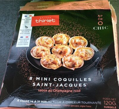 8 mini coquilles saint jacques