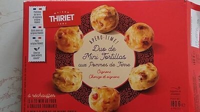 Duo de mini tortillas aux pommes de terre oignon chorizo