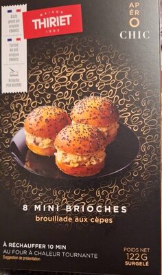 8 Mini brioches brouillade aux cèpes