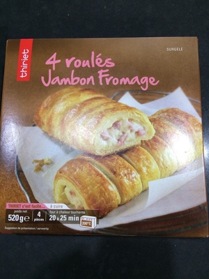 Roulés jambon fromage