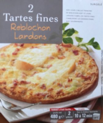 2 Tartes fines reblochon lardons front packaging