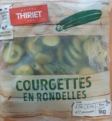 Courgettes en rondelles