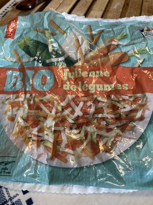 Julienne de légumes front packaging