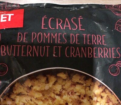 Ecrasé de pommes de terre butternut et cranberries front packaging