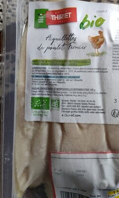 Aiguillettes de poulet bio