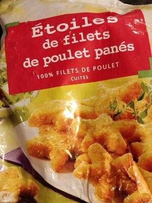 Étoiles de filet de poulet panés