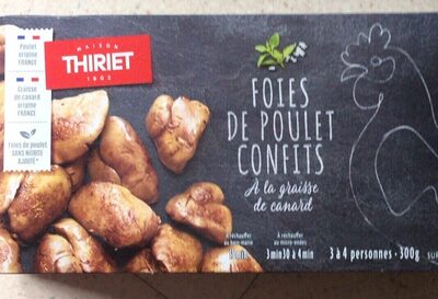 Foies de poulet confits