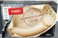 4 boudins blancs au Porto