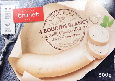 Boudins blancs à la truffe blanche d’été at à l’Armagnac