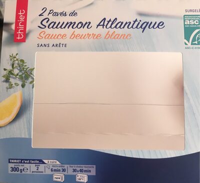 2 Pavés de Saumon Sauce au beurre