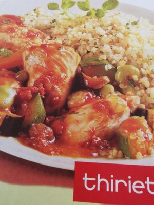 Poulet Céréales et Légumes Façon Tajine