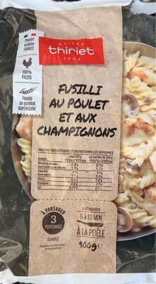 Fusilli au poulet et aux champignons