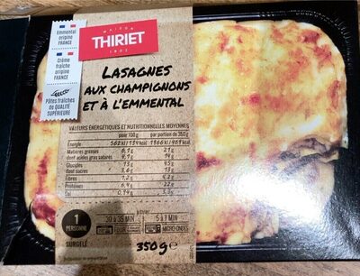 Lasagnes aux champignons et Elemental