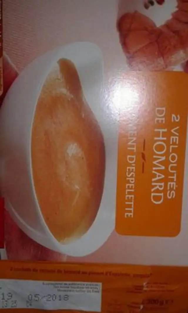 Velouté de homard front packaging