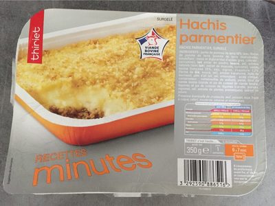 Recettes minutes : Hachis parmentier