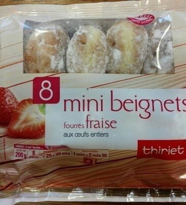 Mini beignets fourrés fraise